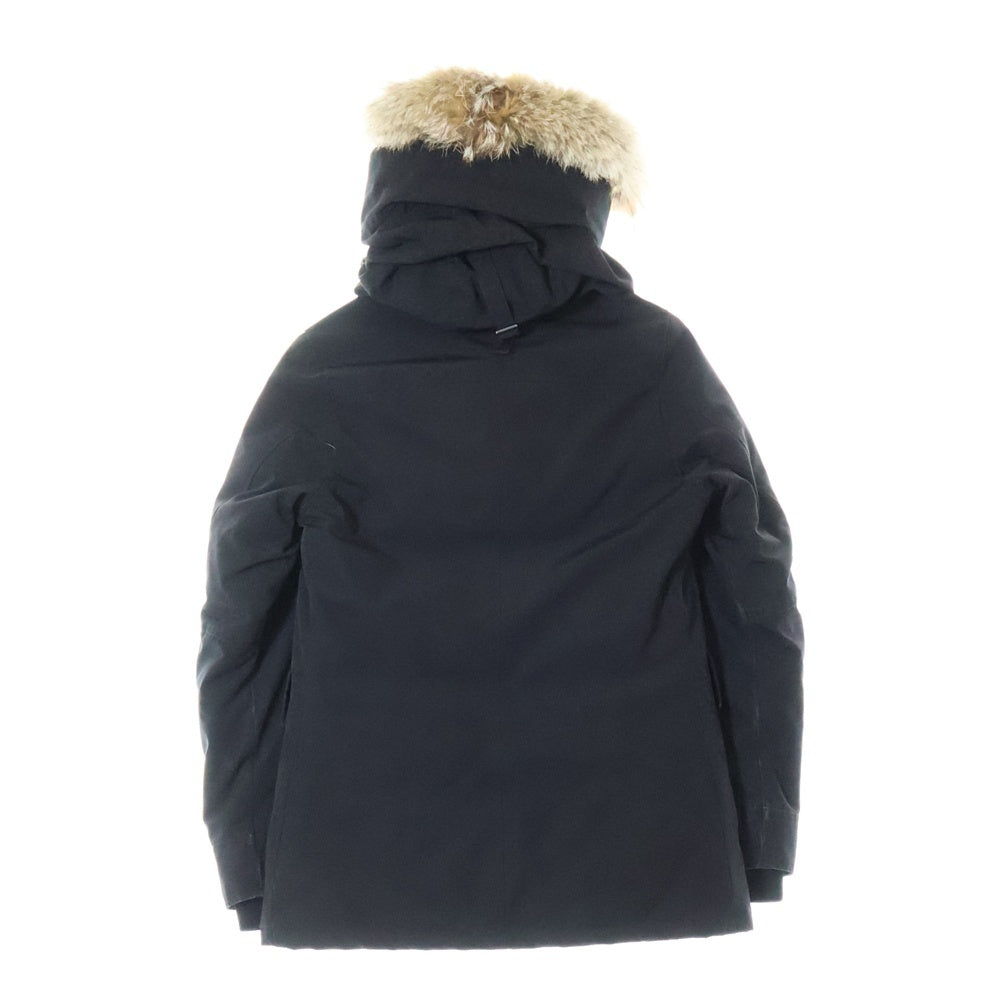 CANADA GOOSE(カナダグース) CHARLOTTE PARKA シャーロットパーカ コヨーテファー フーデッドダウンジャケット ブラック レディース 2300JL R