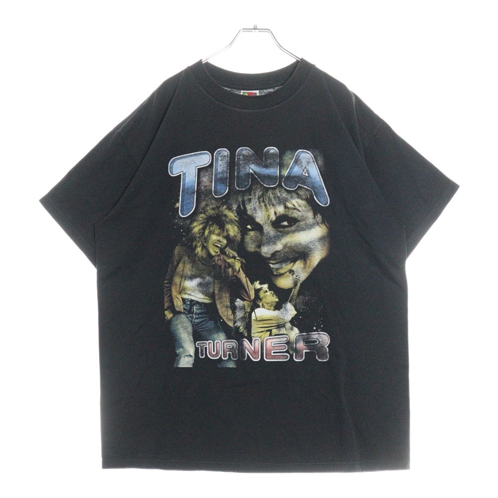 VINTAGE(ヴィンテージ) 90-00S VINTAGE TINA TURNER RAP DESIGH TOUR ヴィンテージ ティナターナー ラップデザインツアー プリント 半袖Tシャツ カットソー ブラック