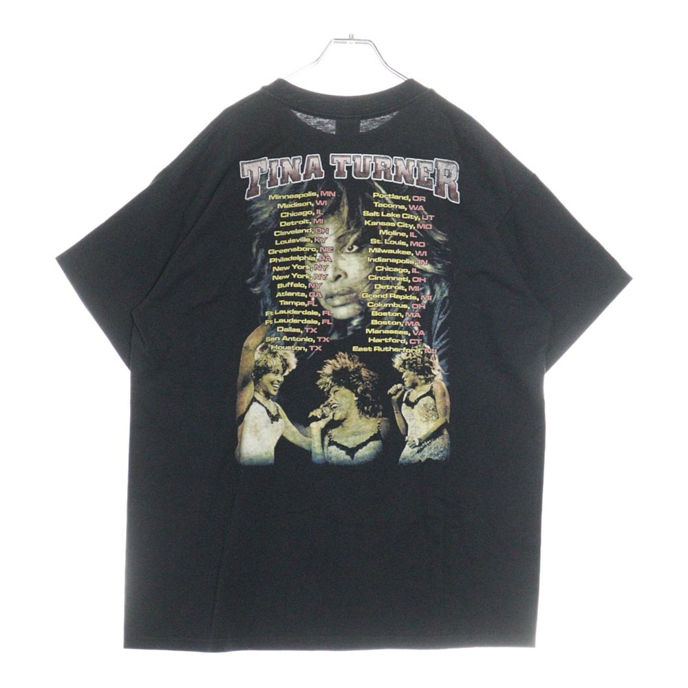 VINTAGE(ヴィンテージ) 90-00S VINTAGE TINA TURNER RAP DESIGH TOUR ヴィンテージ ティナターナー ラップデザインツアー プリント 半袖Tシャツ カットソー ブラック