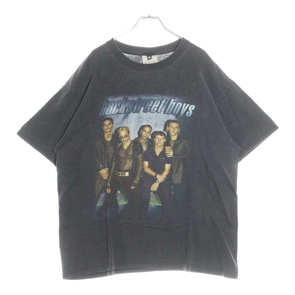 VINTAGE(ヴィンテージ) 90S VINTAGE BACKSTREET BOYS TOUR 1998 ヴィンテージ バックストリートボーイズ ツアー プリント 半袖Tシャツ カットソー ブラック