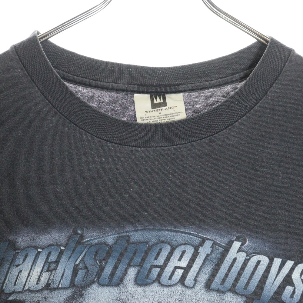 VINTAGE(ヴィンテージ) 90S VINTAGE BACKSTREET BOYS TOUR 1998 ヴィンテージ バックストリートボーイズ ツアー プリント 半袖Tシャツ カットソー ブラック