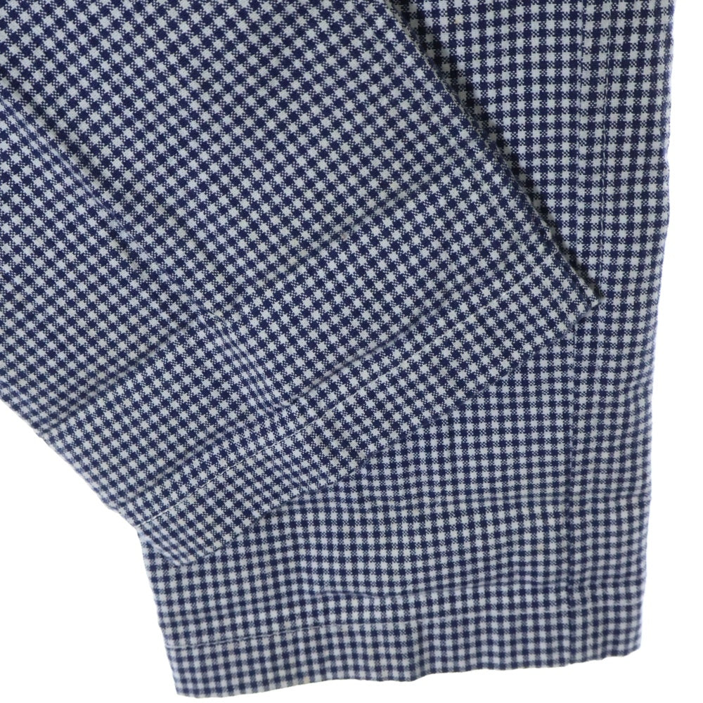 COMME des GARCONS HOMME(コムデギャルソンオム) 09SS AD2008 ブロックチェック ジップフライ ストレート スラックス トラウザー パンツ ネイビー/ホワイト HC-P058