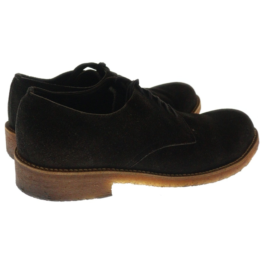 COMME des GARCONS HOMME(コムデギャルソンオム) ホワイトステッチ プレーントゥ レザー レースアップ ドレスシューズ ブラック