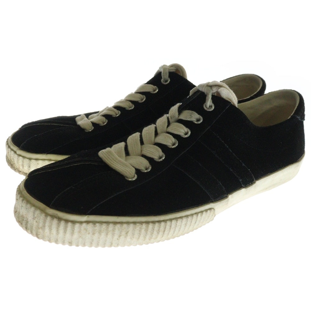 COMME des GARCONS HOMME(コムデギャルソンオム) センター オープン レースアップ スエード ローカット スニーカー ブラック