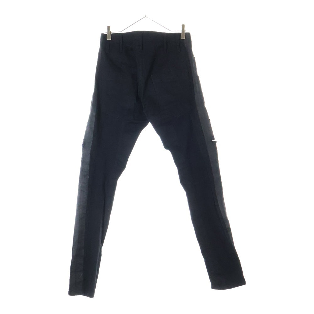 kiryuyrik(キリュウキリュウ) 19AW BB DENIM SLASH SKINNY DAMAGE PANTS ダメージ加工 スラッシュ スキニー デニムパンツ ブラック KI-HP09-005PINT