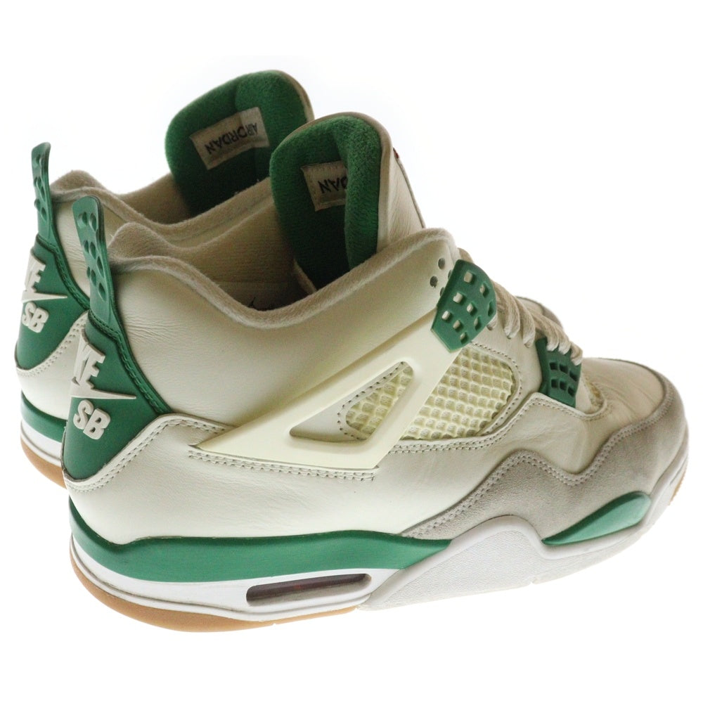 NIKE SB(ナイキエスビー) AIR JORDAN 4 RETRO SP PINE GREEN エアジョーダン4 レトロ SP パイングリーン ハイカットスニーカー ホワイト/グリーン US9/27cm DR5415-103
