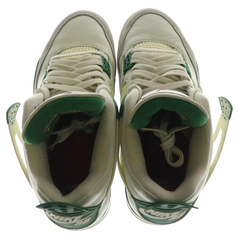 NIKE SB(ナイキエスビー) AIR JORDAN 4 RETRO SP PINE GREEN エアジョーダン4 レトロ SP パイングリーン ハイカットスニーカー ホワイト/グリーン US9/27cm DR5415-103