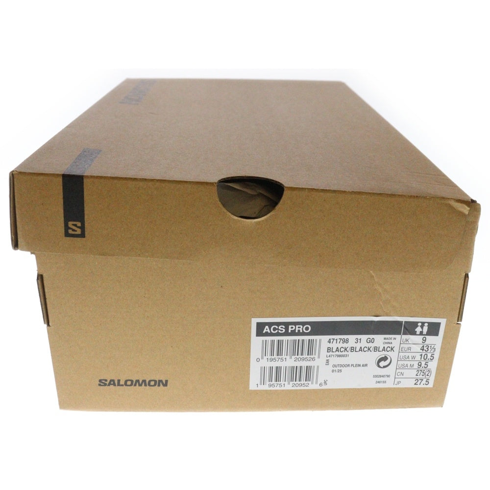 SALOMON(サロモン) ACS PRO メッシュ ローカットスニーカー ブラック US9.5/27.5cm 471798