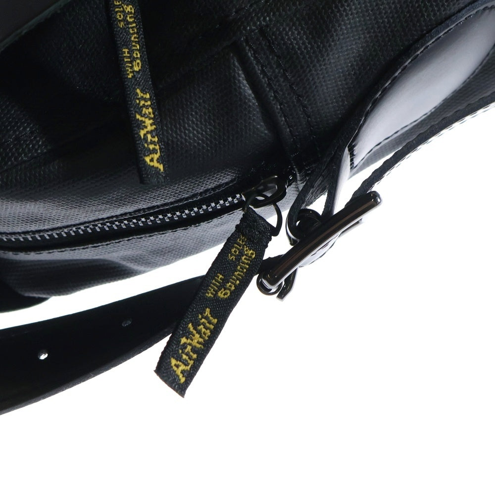 Dr.Martens(ドクターマーチン) レザー フラップ サッチェル ショルダー 2WAY ハンド バッグ ブラック PA05X