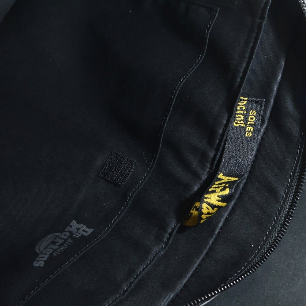 Dr.Martens(ドクターマーチン) レザー フラップ サッチェル ショルダー 2WAY ハンド バッグ ブラック PA05X