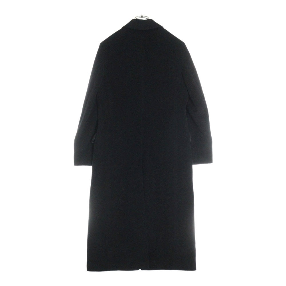 MaxMara(マックスマーラ) 3B バージンウール ノッチドラペル ロング チェスターコート レディース ブラック