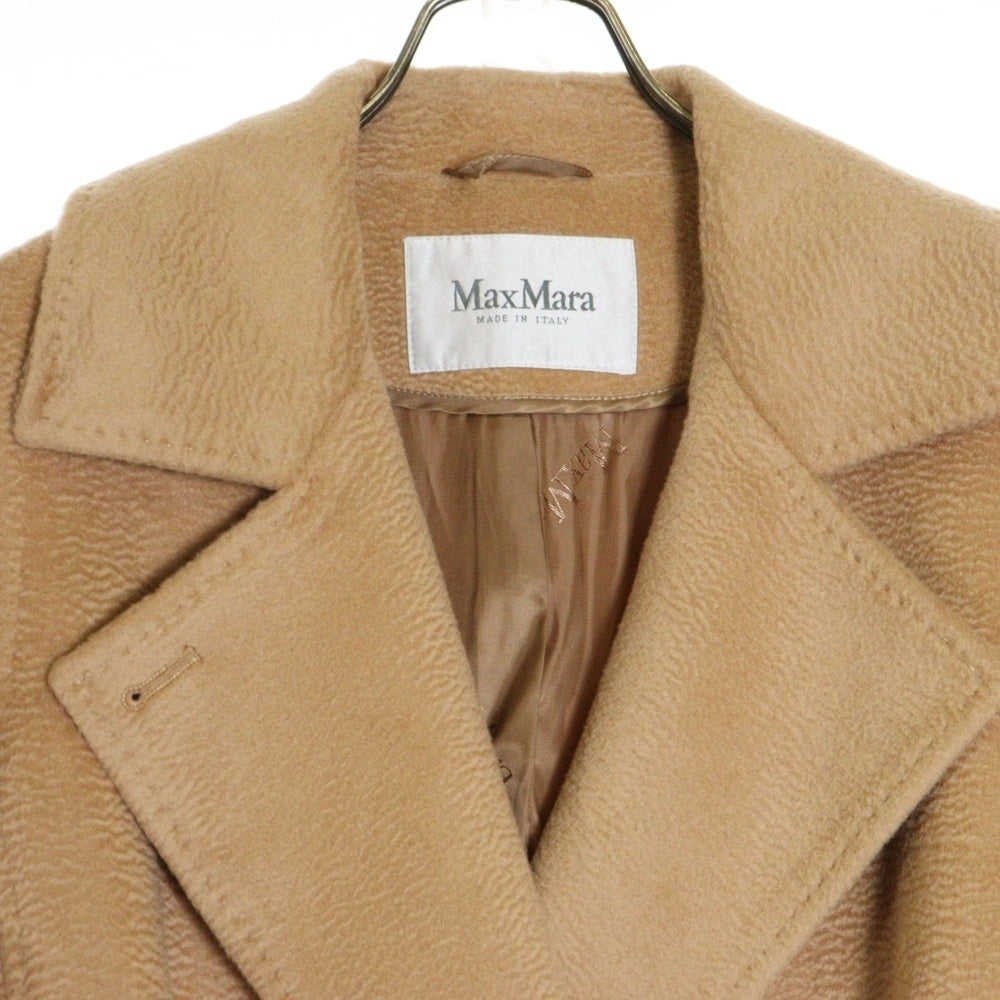 MaxMara(マックスマーラ) 1B ステッチ ベルテッド ダブルカラー ロングコート レディース キャメル 708204600005