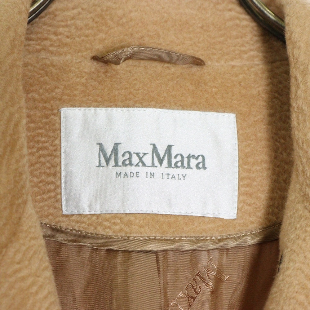 MaxMara(マックスマーラ) 1B ステッチ ベルテッド ダブルカラー ロングコート レディース キャメル 708204600005