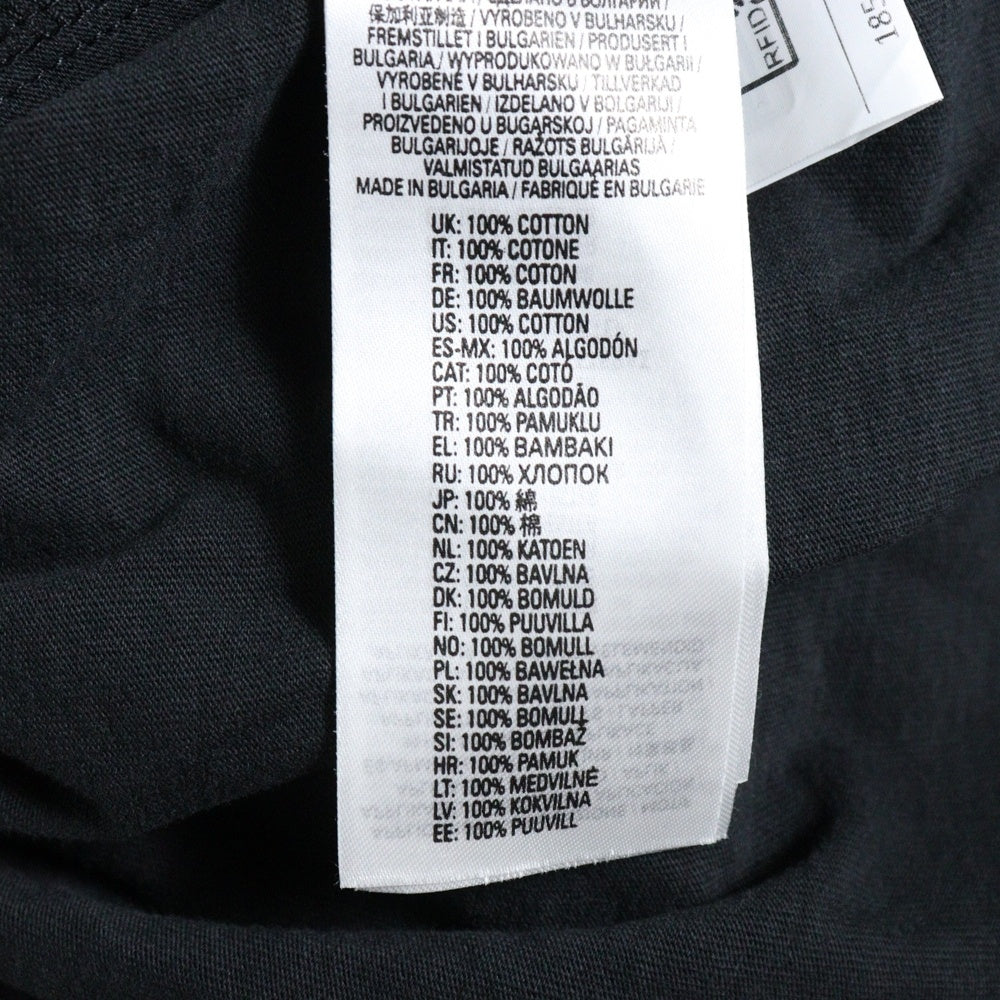DIESEL(ディーゼル) 24SS T-WASH-N ブランドロゴ レトロウォッシュ 起毛デザイン クルーネック カットソー 半袖Tシャツ ブラック A12117OEPAH
