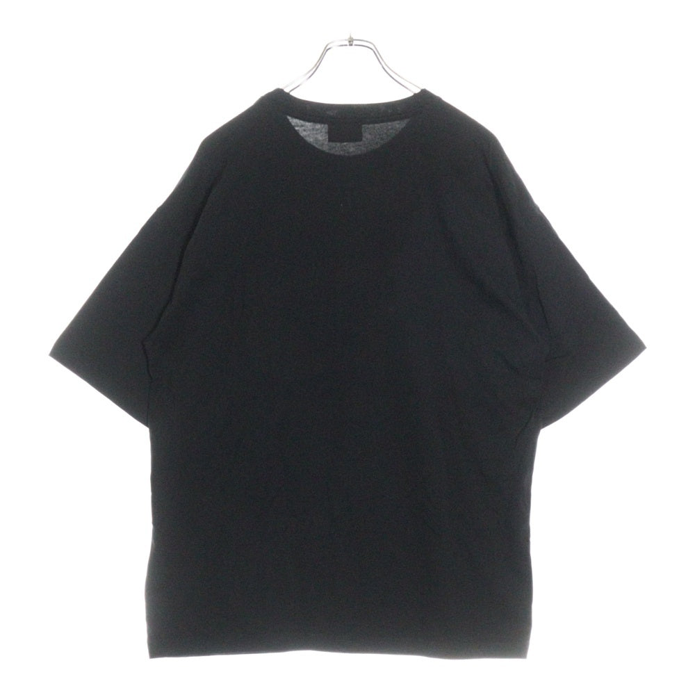 DIESEL(ディーゼル) 24AW T-BOXT-BLEACH ブリーチ加工 ブランドロゴプリント クルーネック カットソー 半袖Tシャツ ブラック A148720QKAS