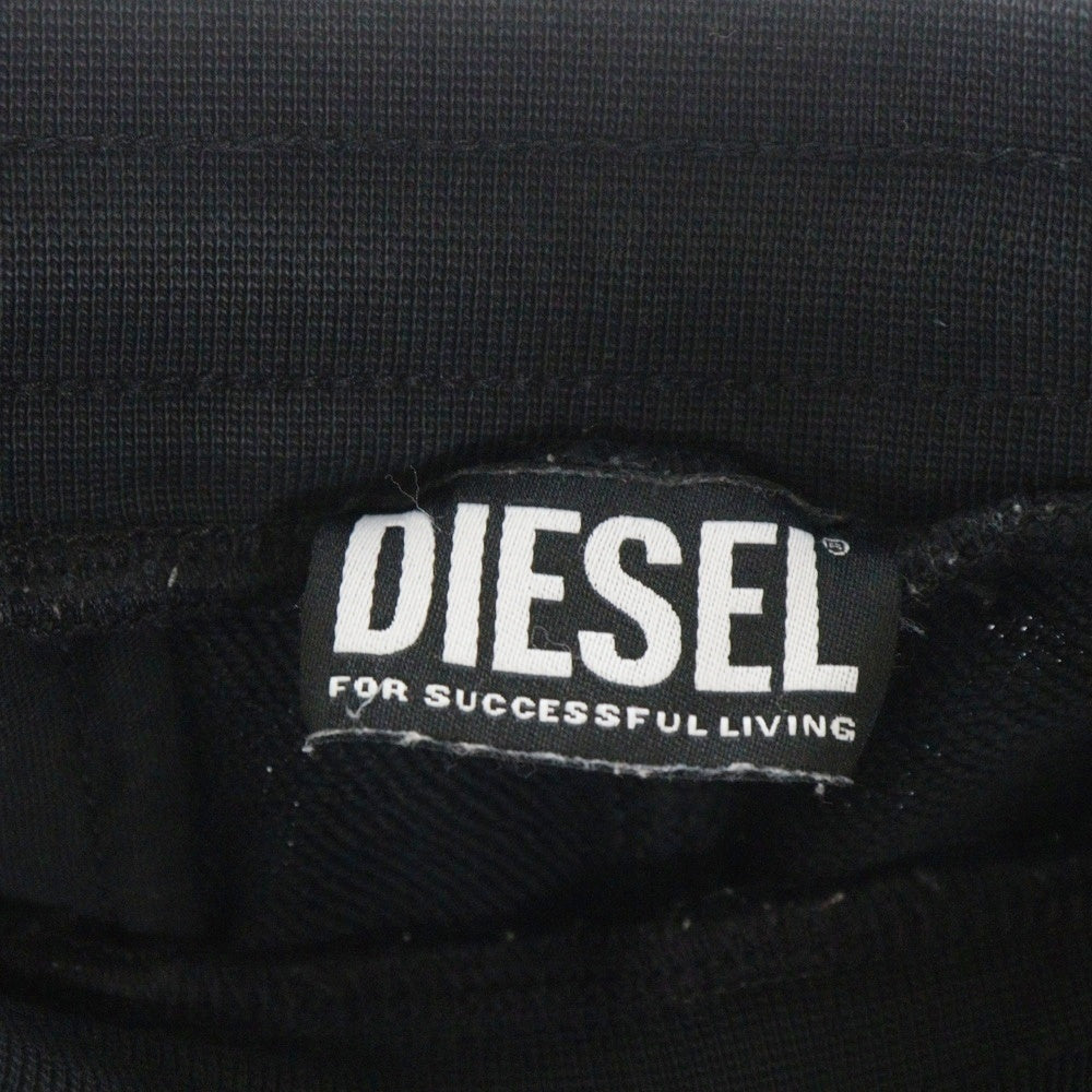 DIESEL(ディーゼル) P-TARY-B1 ロゴパッチ ドローストリング 4ポケット スウェットパンツ ブラック A02812ONBAY