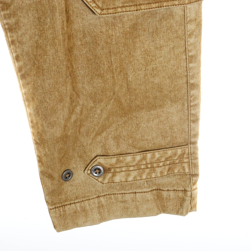 DIESEL(ディーゼル) 22SS D-MULTY-SP-NE JOGG JEANS ブレイブマン フロック加工 マルチポケット ジョグジーンズ ブラウン A03109OAFAT