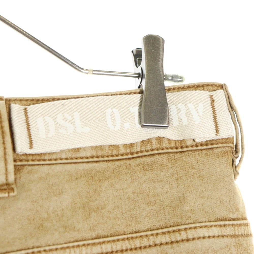 DIESEL(ディーゼル) 22SS D-MULTY-SP-NE JOGG JEANS ブレイブマン フロック加工 マルチポケット ジョグジーンズ ブラウン A03109OAFAT