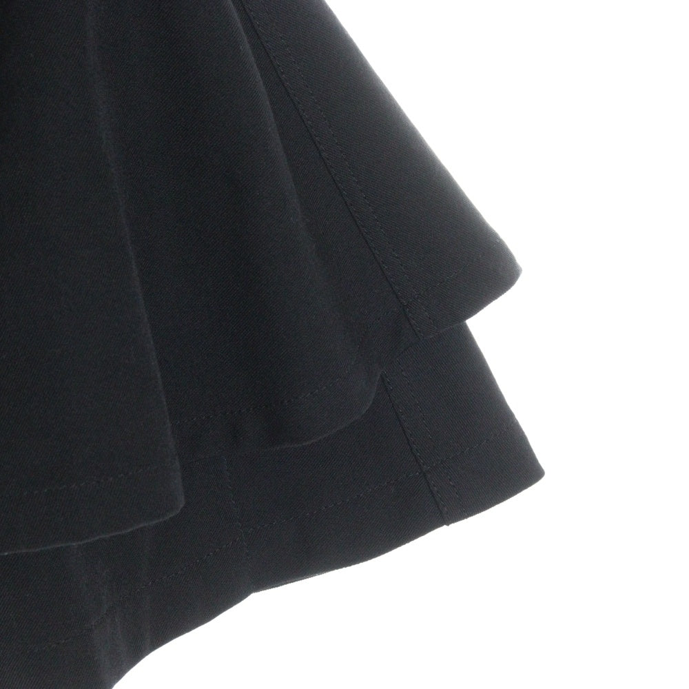 COMME des GARCONS COMME des GARCONS(コムデギャルソンコムデギャルソン) 09AW AD2009 ラウンドカラー ウール ポンチョ ブラック レディース RD-J039