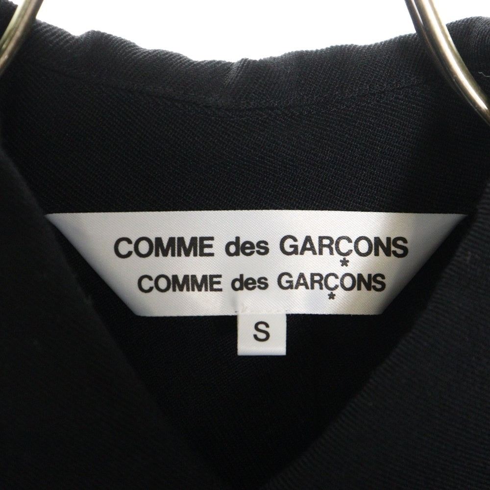 COMME des GARCONS COMME des GARCONS(コムデギャルソンコムデギャルソン) 09AW AD2009 ラウンドカラー ウール ポンチョ ブラック レディース RD-J039