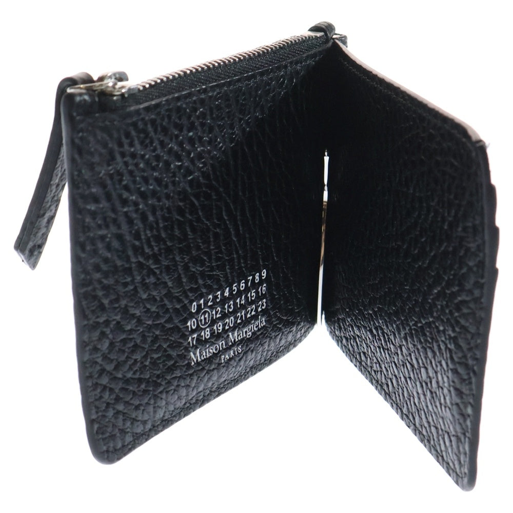 Maison Margiela 11(メゾンマルジェラ11) 4STITCH MONEY CLIP WALLET 4ステッチ マネークリップ グレインレザー ウォレット ブラック SA1UI0022P4455T8013