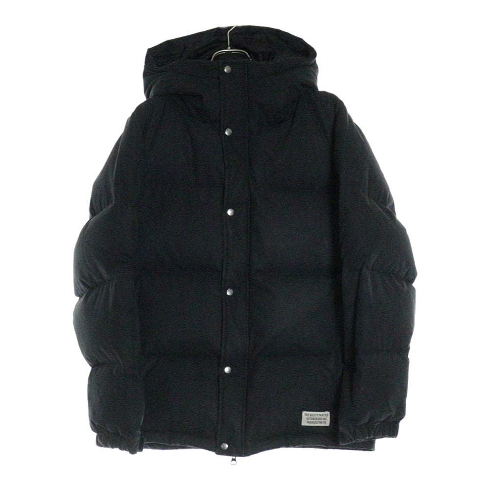 WACKO MARIA(ワコマリア) VENTILE HOODED DOWN JACKET ベンタイル コットン フーデッドダウンジャケット ブラック