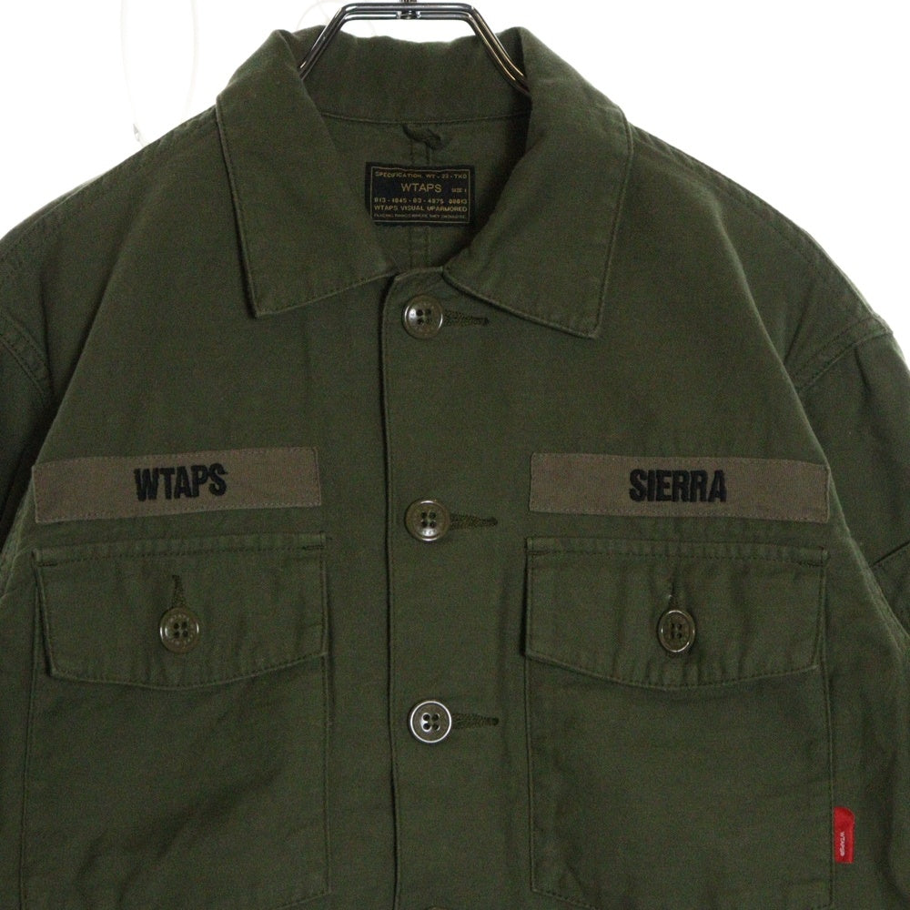 WTAPS(ダブルタップス) 17SS BUDS LS OLIVE DRAB ミリタリー バッズ オリーブドラブ 長袖シャツ カーキ 171WVDT-SHM01