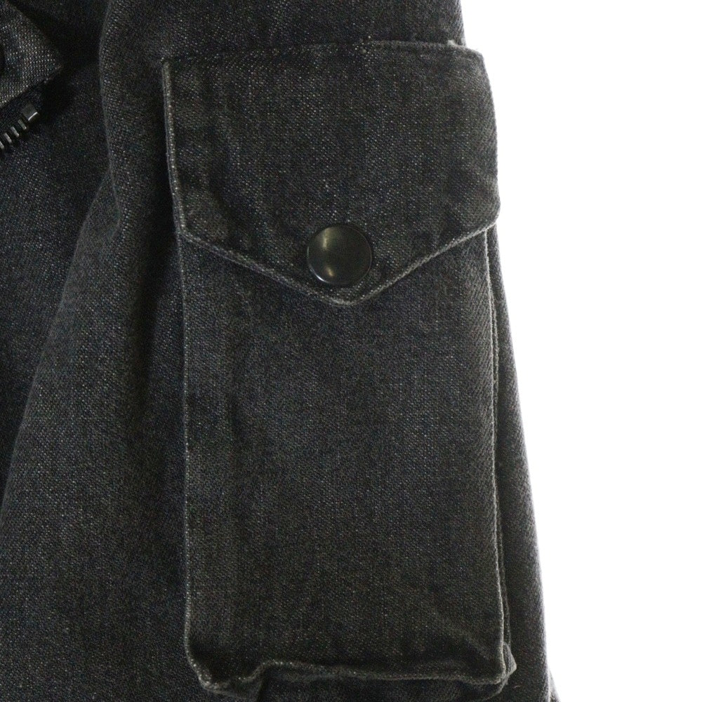 RAF SIMONS(ラフシモンズ) 05AW ポルターガイスト期 デニム ダブル ライダース ジャケット グレー