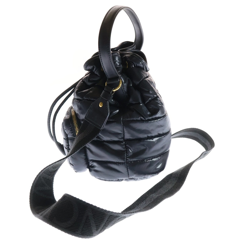 MONCLER(モンクレール) 22AW KILLA DRAWSTRING キラ ドローストリング 巾着 2WAY ショルダー ハンドバッグ ブラック H209B5L00004-M2176