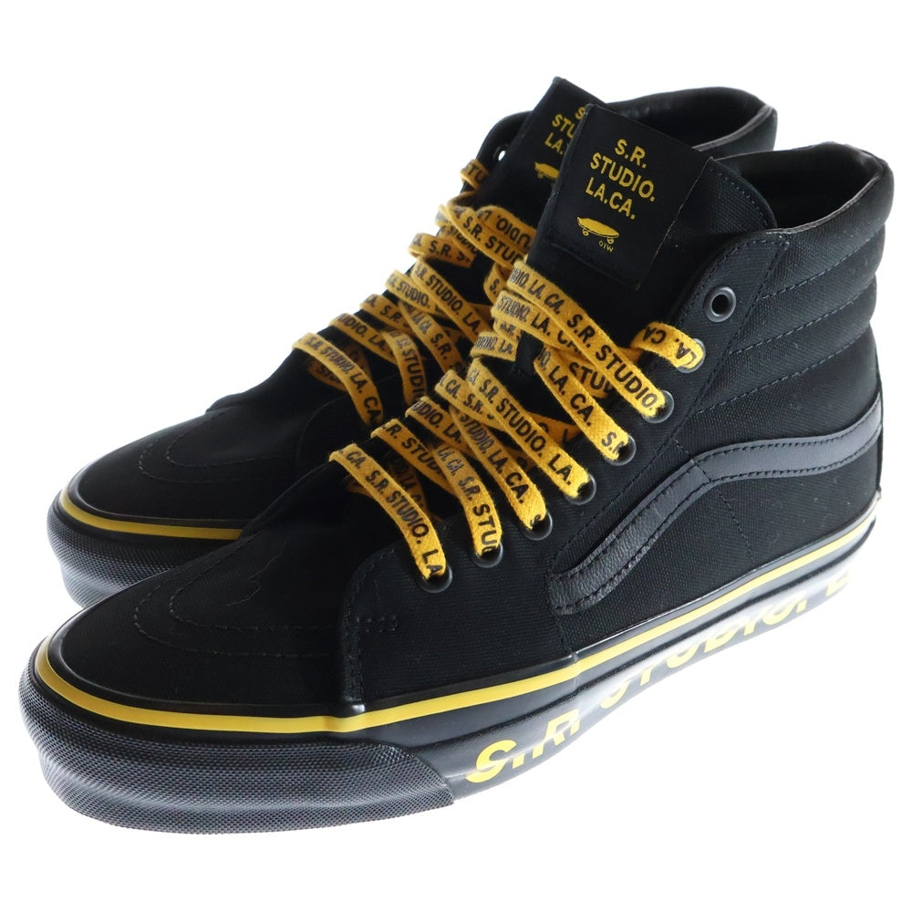 VANS(ヴァンズ) ×S.R.STUDIO.LA.CA SK-8 HI 38 エスアールスタジオエルエーシーエー スケート ハイカットスニーカー ブラック/イエロー US9.5/27.5cm VN000S54Y23