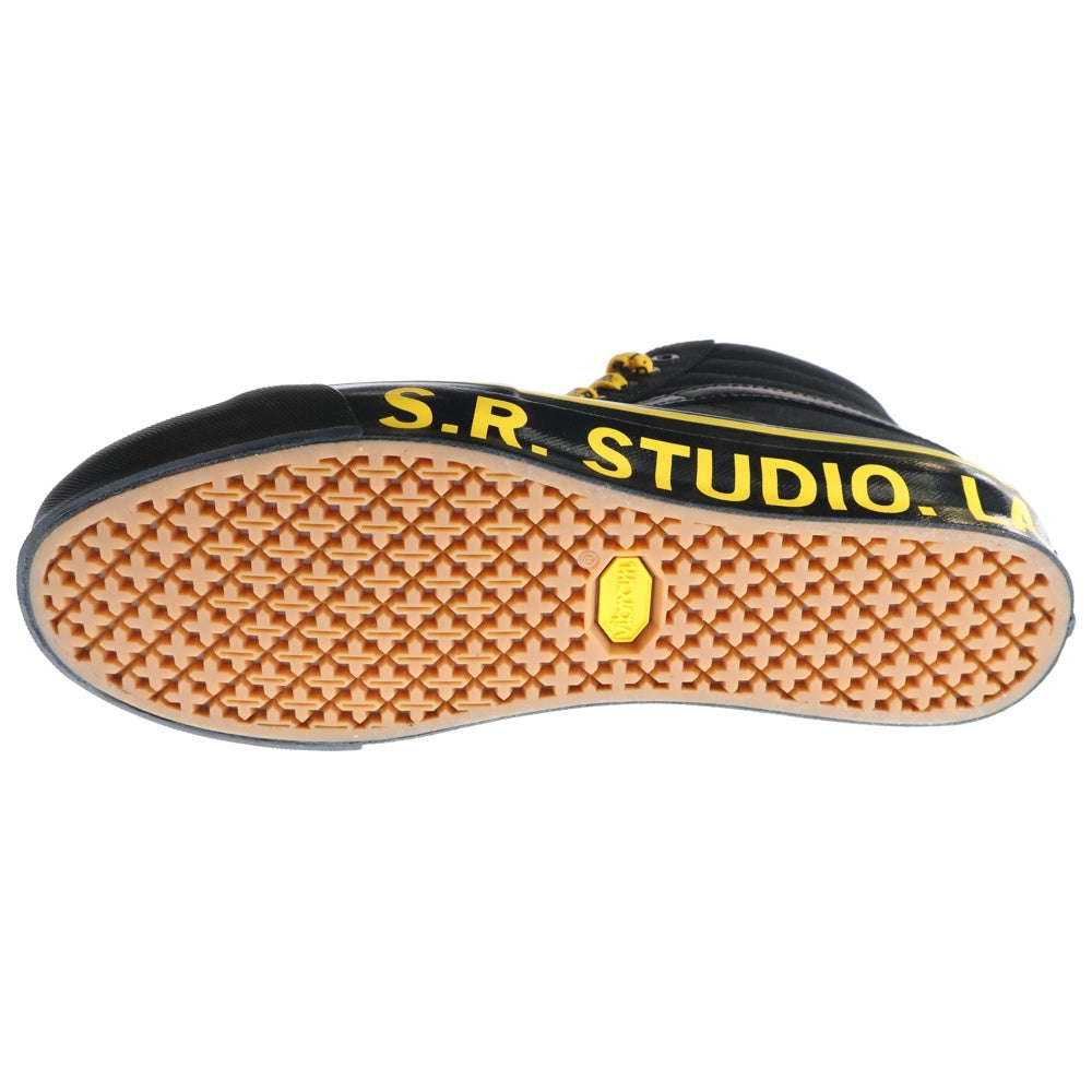 VANS(ヴァンズ) ×S.R.STUDIO.LA.CA SK-8 HI 38 エスアールスタジオエルエーシーエー スケート ハイカットスニーカー ブラック/イエロー US9.5/27.5cm VN000S54Y23