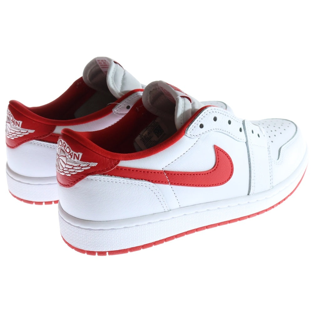 NIKE(ナイキ) AIR JORDAN 1 RETRO LOW エアジョーダン レトロ ローカットスニーカー ホワイト/レッド US9/27cm CZ0790-161