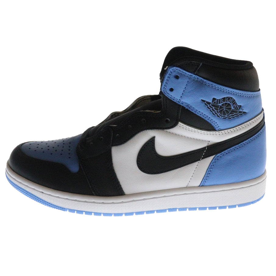 NIKE(ナイキ) AIR JORDAN 1 RETRO HI OG UNIVERSITY BLUE UNC TOE エアジョーダン レトロ ユニバーシティブルー ユーエヌシートゥ ハイカットスニーカー ブルー/ブラック US9/27cm DZ5485-400