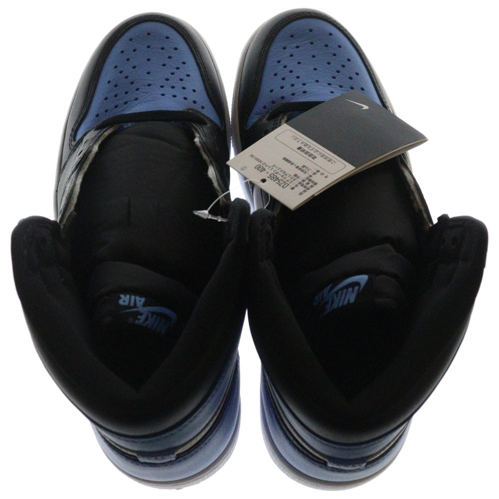 NIKE(ナイキ) AIR JORDAN 1 RETRO HI OG UNIVERSITY BLUE UNC TOE エアジョーダン レトロ ユニバーシティブルー ユーエヌシートゥ ハイカットスニーカー ブルー/ブラック US9/27cm DZ5485-400
