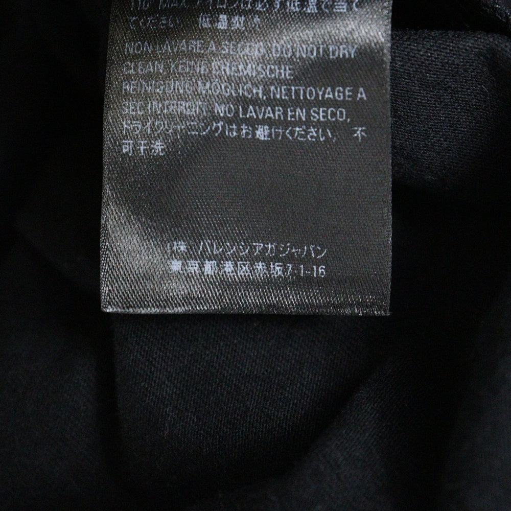 BALENCIAGA(バレンシアガ) 19SS You Are The World Tee ユーアーザワールド フロントプリント半袖Tシャツ クルーネックカットソー ブラック 556133 TDV18