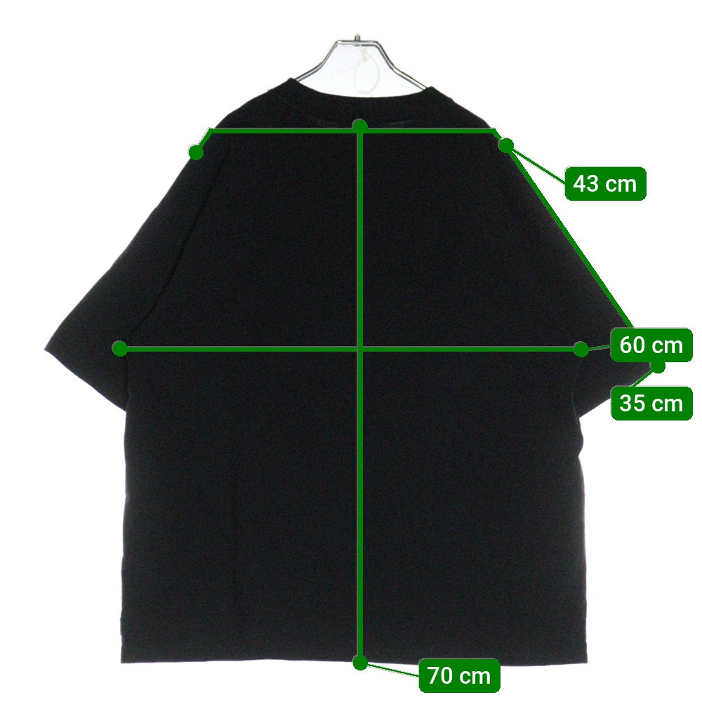 BALENCIAGA(バレンシアガ) 19SS You Are The World Tee ユーアーザワールド フロントプリント半袖Tシャツ クルーネックカットソー ブラック 556133 TDV18