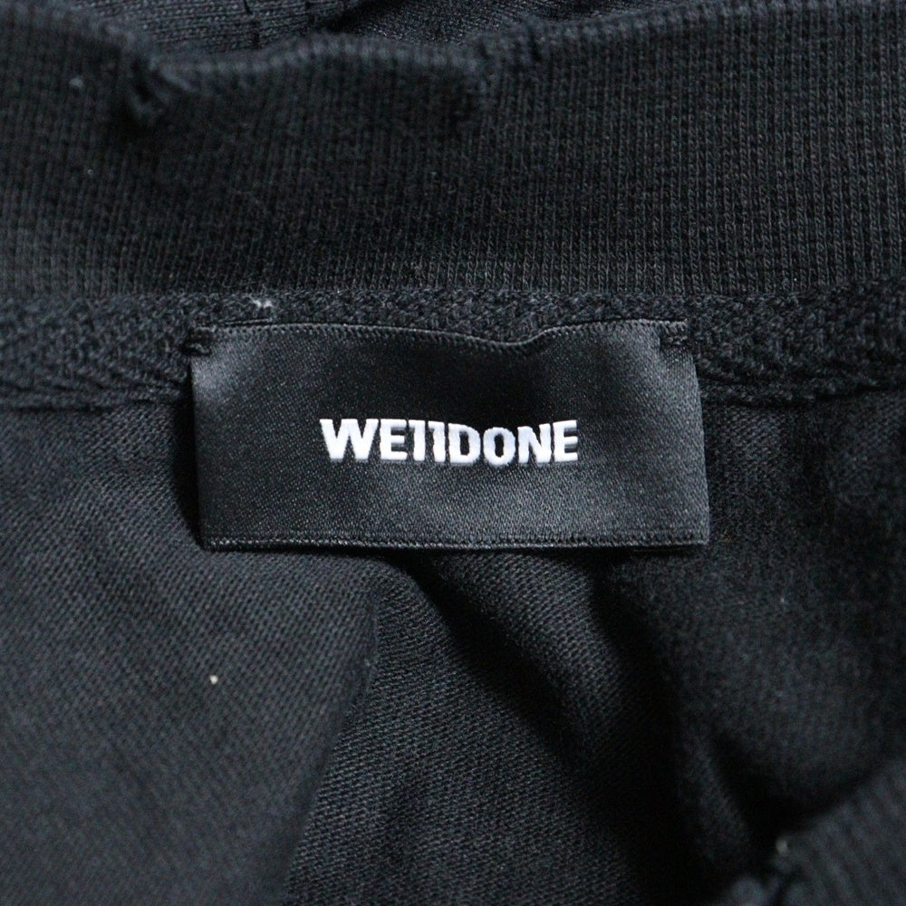 we11done(ウェルダン) グラフィックプリント ダメージ加工 半袖Tシャツ カットソー ブラック WD-TT1-22-715-U-BK