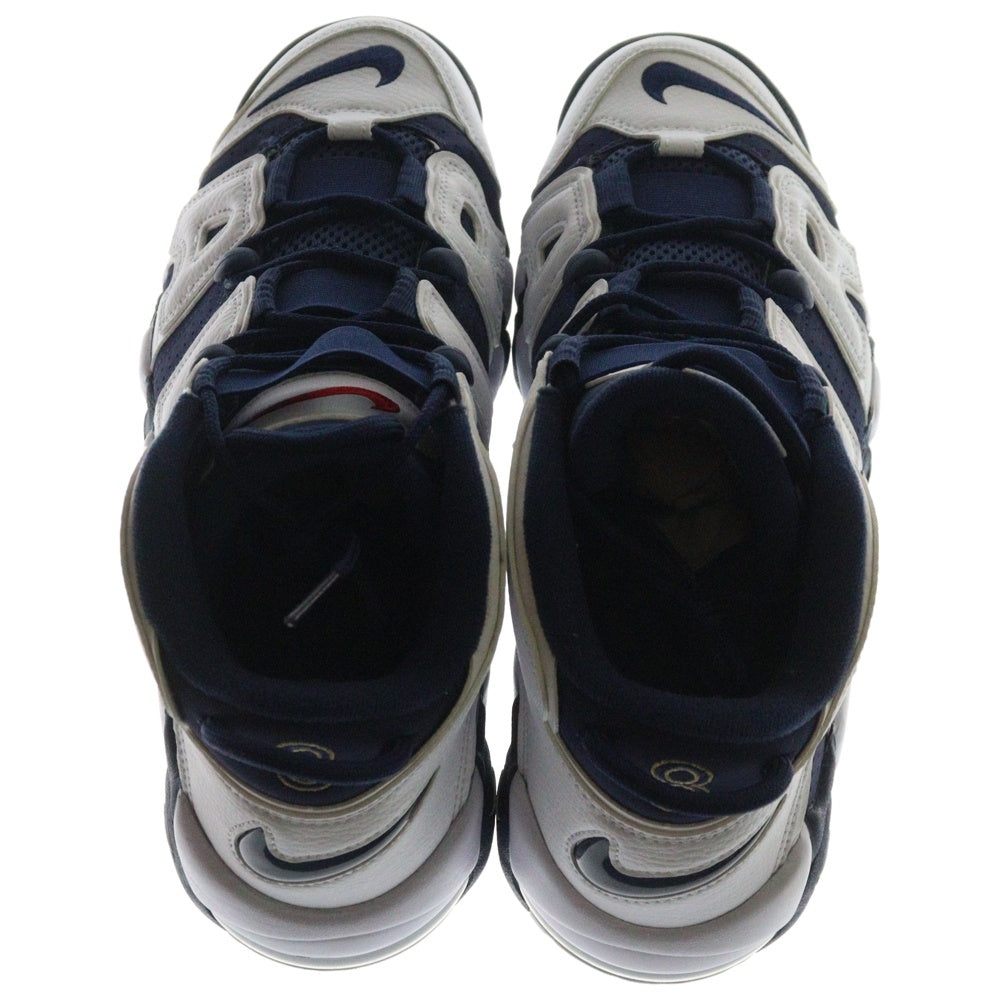 NIKE(ナイキ) AIR MORE UPTEMPO 96 OLYMPIC エアモアアップテンポ 96 オリンピック ハイカットスニーカー ネイビー/ホワイト US9/27cm FQ8182-100