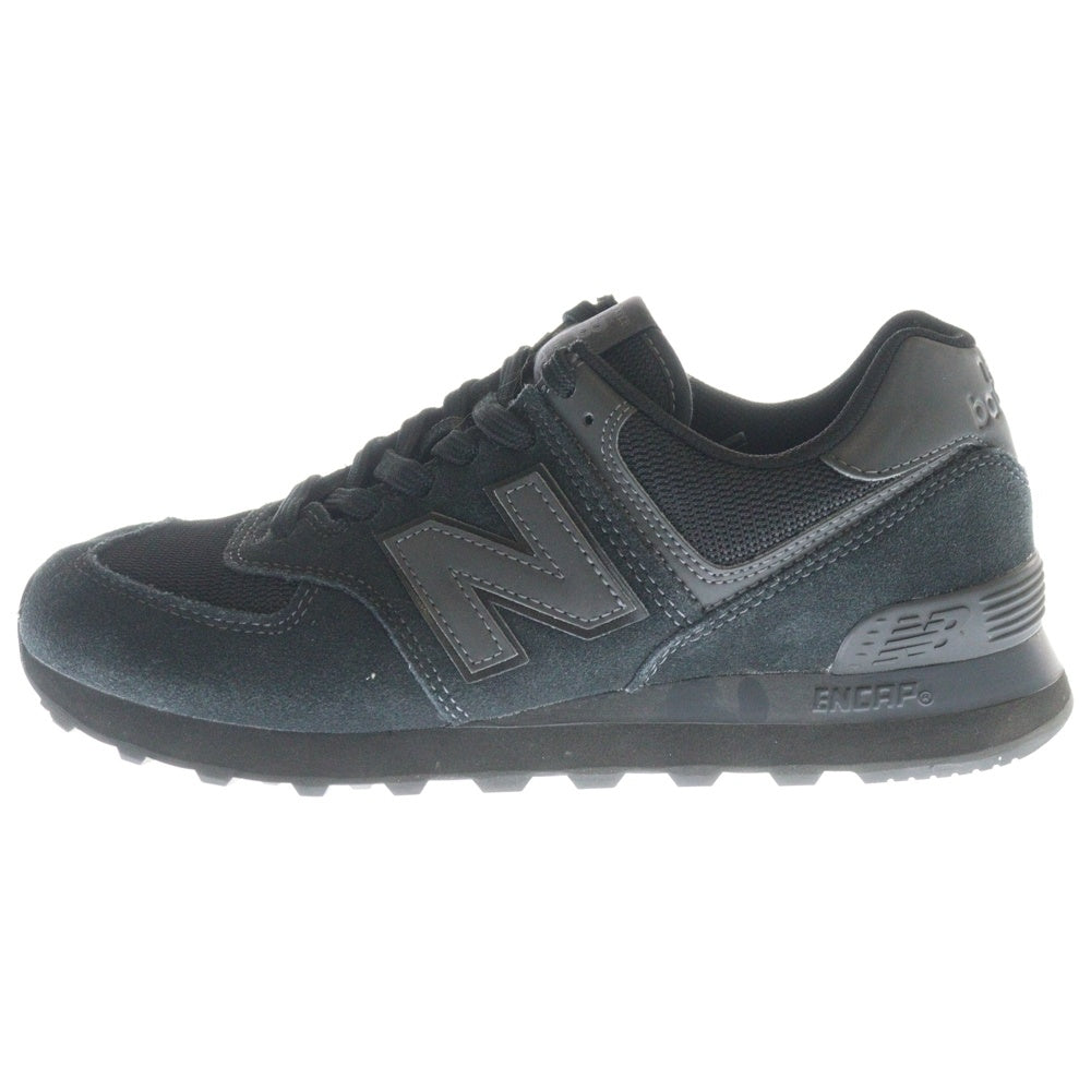 New Balance(ニューバランス) ML574ETE スエード ローカットスニーカー ブラック US8/26cm