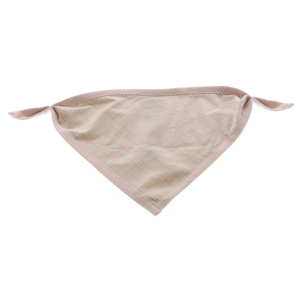 BURBERRY(バーバリー) ノバチェック ロングスリーブ ロンパース スタイ キャップ 3点セット ピンク キッズ 8048410