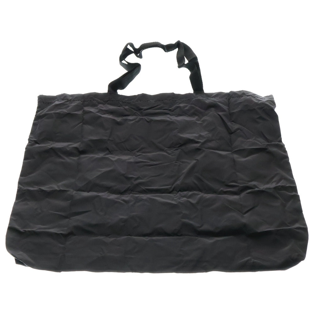 FURLA(フルラ) ナイロン レインボーロゴ ショッパー エコバッグ レザー ポーチ ブラック WB00695 BX0959