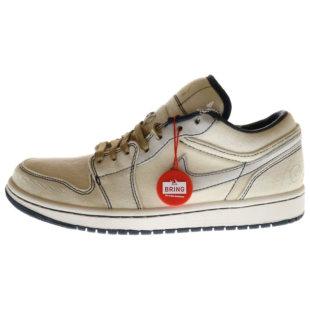 NIKE(ナイキ) 【観賞用 2010年製】AIR JORDAN 1 RETRO PHAT LOW CANVAS エア ジョーダン 1 レトロ ファット キャンバス ローカットスニーカー US8.5/26.5cm 395669-102