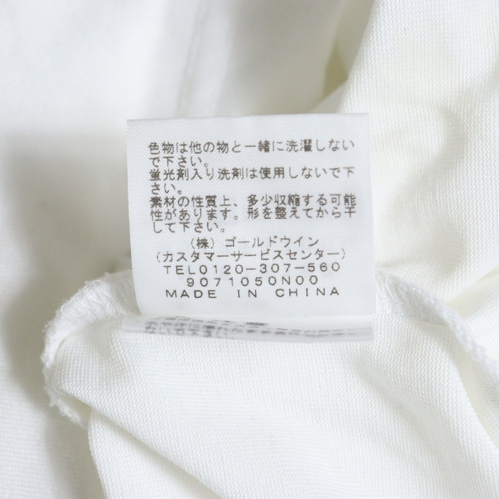 THE NORTH FACE(ザノースフェイス) SQUARE LOGO L/S TEE 胸スクエアロゴプリントTシャツ 長袖クルーネックカットソー ホワイト NT81816Z