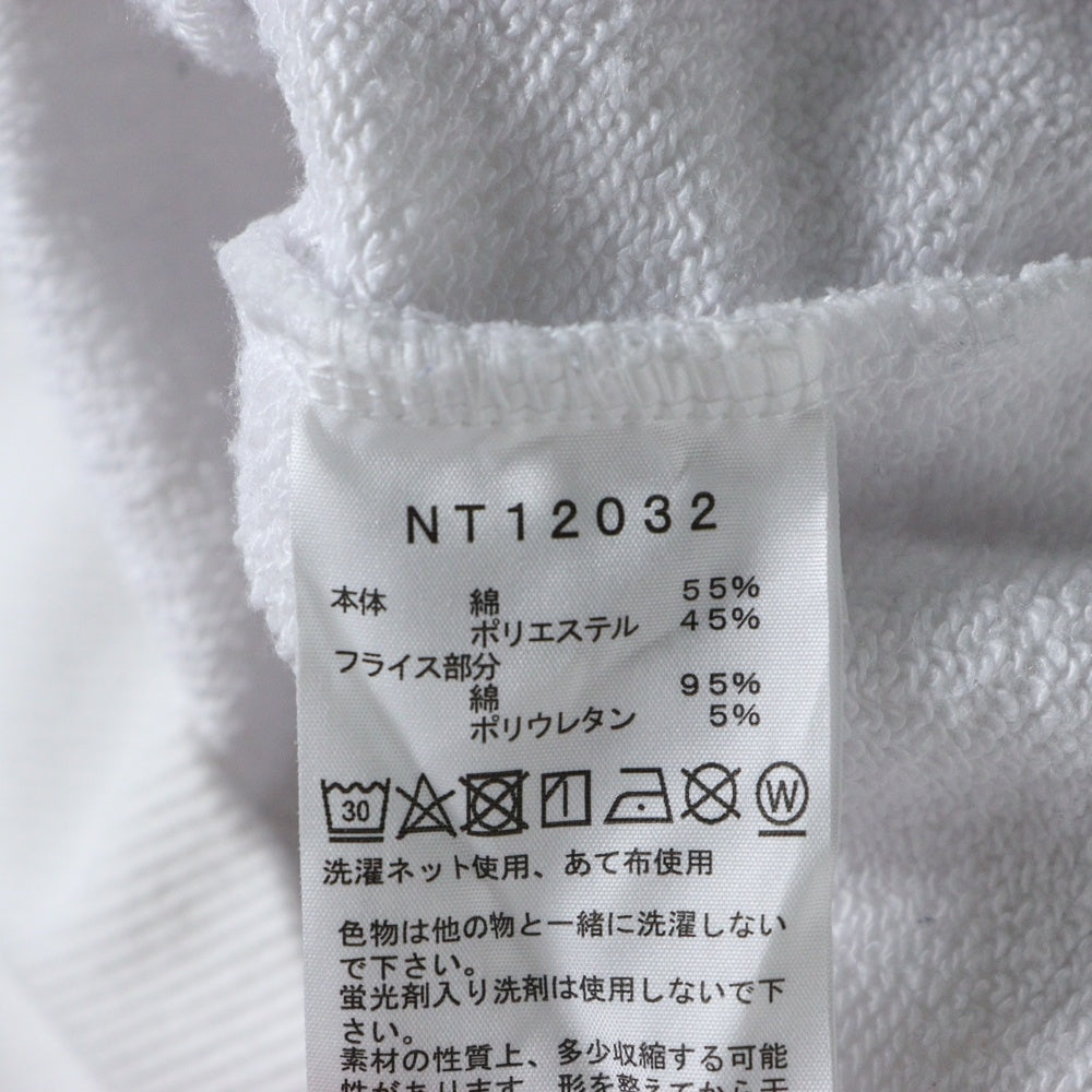 THE NORTH FACE(ザノースフェイス) EXTREME CREW エクストリーム フロントプリント クルーネックスウェットトレーナー ホワイト NT12032