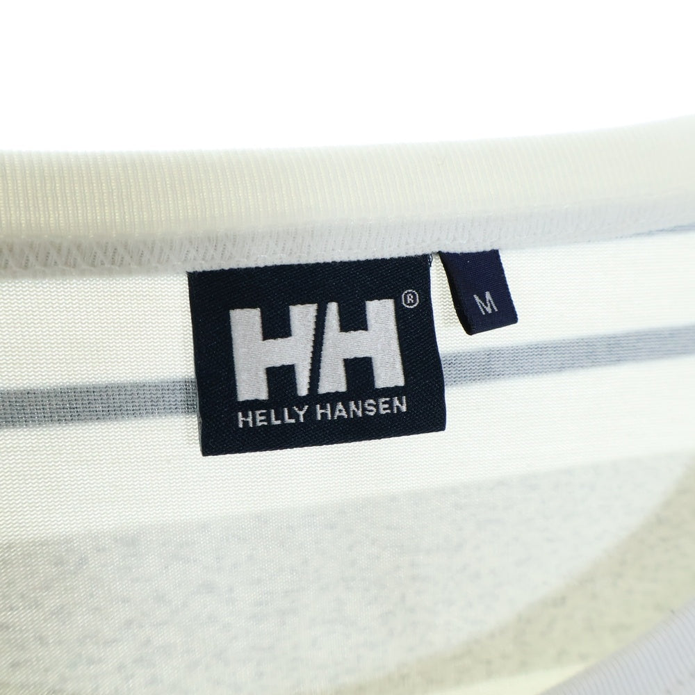 HELLY HANSEN(ヘリーハンセン) L/S MULTI BORDER TEE マルチボーダーTシャツ 長袖クルーネックカットソー グレー/ホワイト HE32283