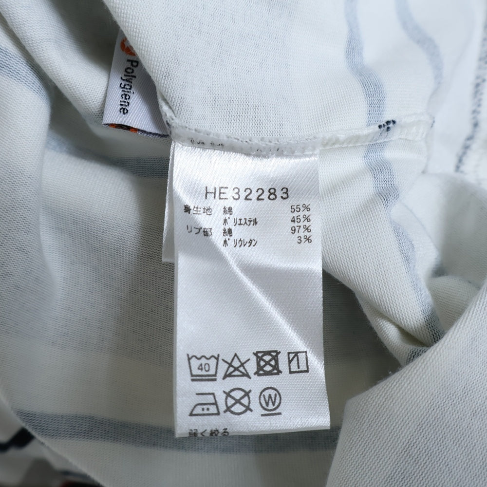 HELLY HANSEN(ヘリーハンセン) L/S MULTI BORDER TEE マルチボーダーTシャツ 長袖クルーネックカットソー グレー/ホワイト HE32283