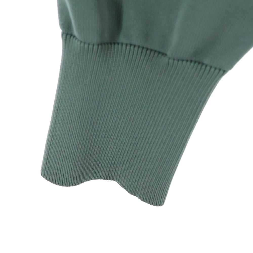 NO BRAND(ノーブランド) WHIFF/ KNITTING LONG SLEEVE CREW ウィフ ニッティングロングスリーブ クルーネックカットソー グリーン KSU24316