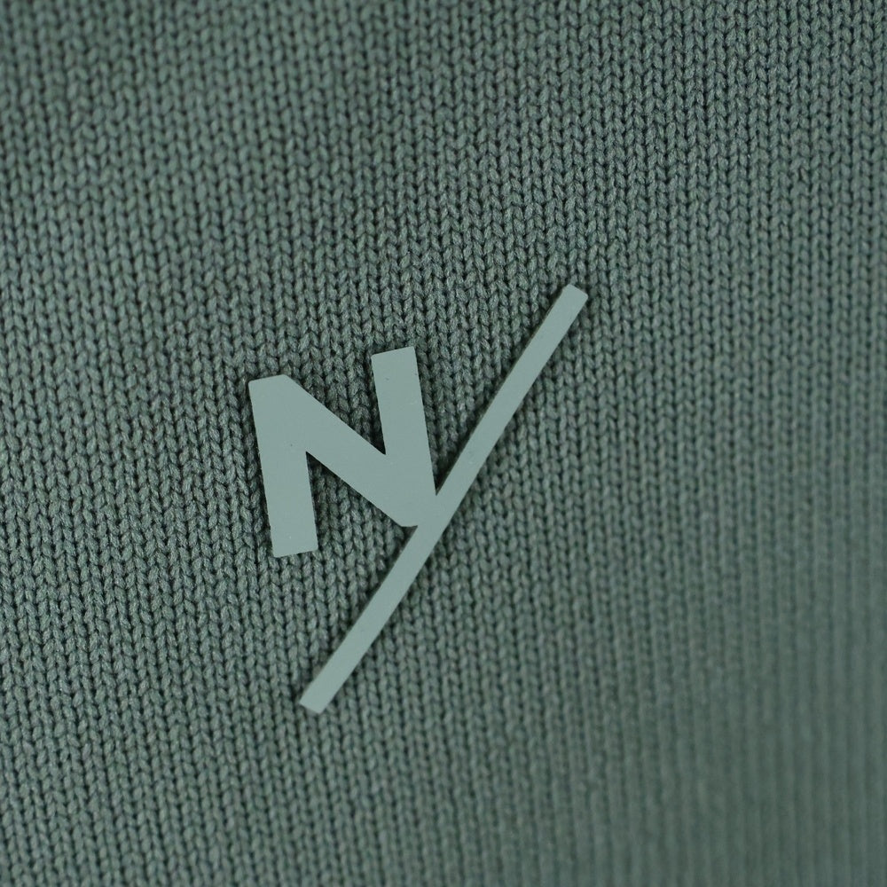 NO BRAND(ノーブランド) WHIFF/ KNITTING LONG SLEEVE CREW ウィフ ニッティングロングスリーブ クルーネックカットソー グリーン KSU24316