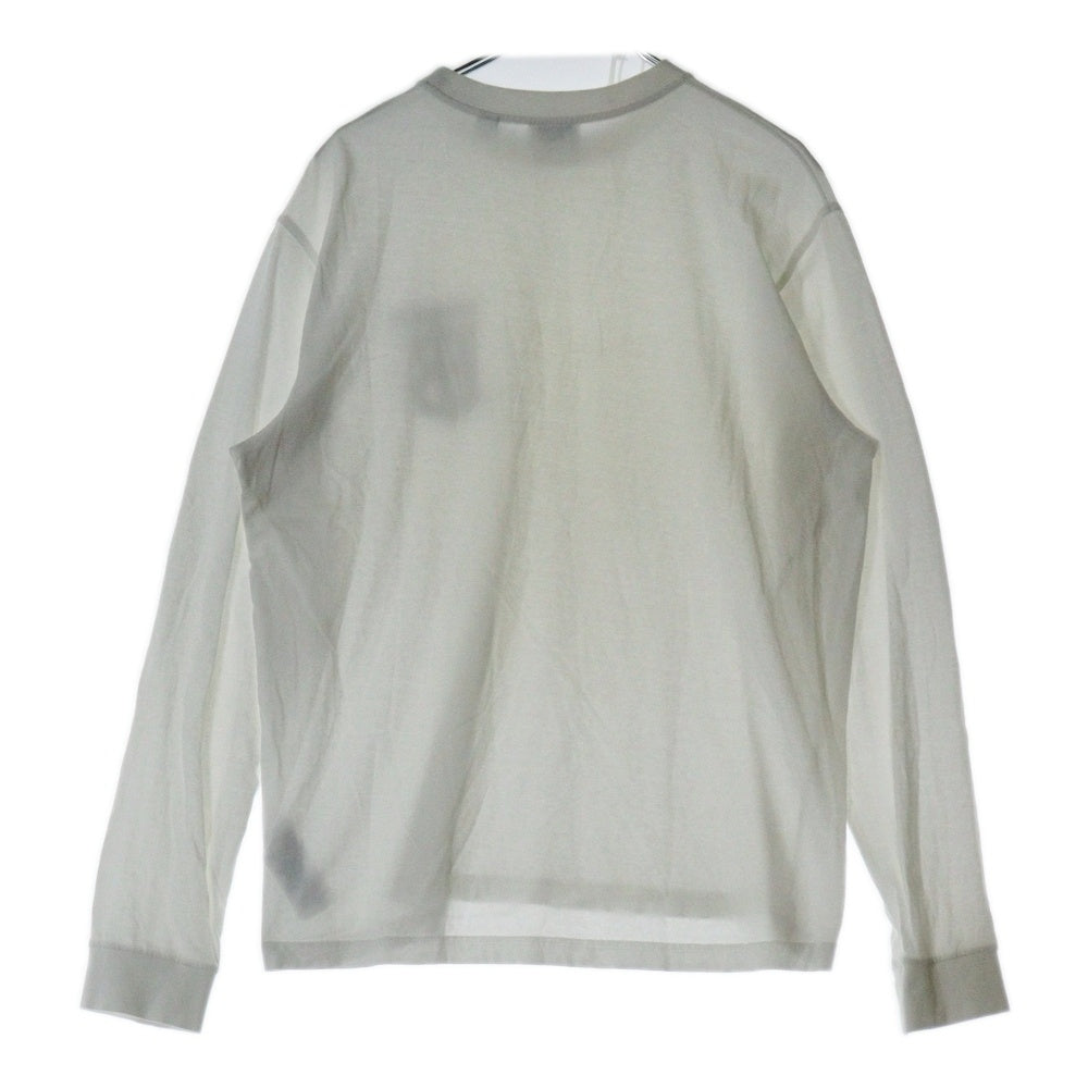 BURBERRY(バーバリー) TB MONOGLAM ONEPOINT TEE TBロゴ モノグラム ワンポイント クルーネック長袖Tシャツ カットソー ホワイト 8024600