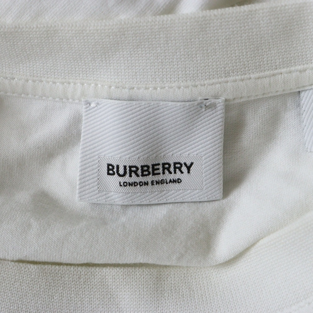 BURBERRY(バーバリー) TB MONOGLAM ONEPOINT TEE TBロゴ モノグラム ワンポイント クルーネック長袖Tシャツ カットソー ホワイト 8024600